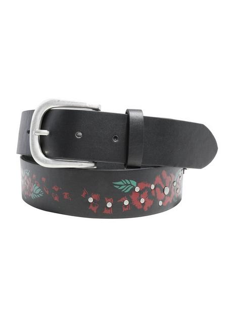 Black & Silver Cross Stud Belt | Hot Topic