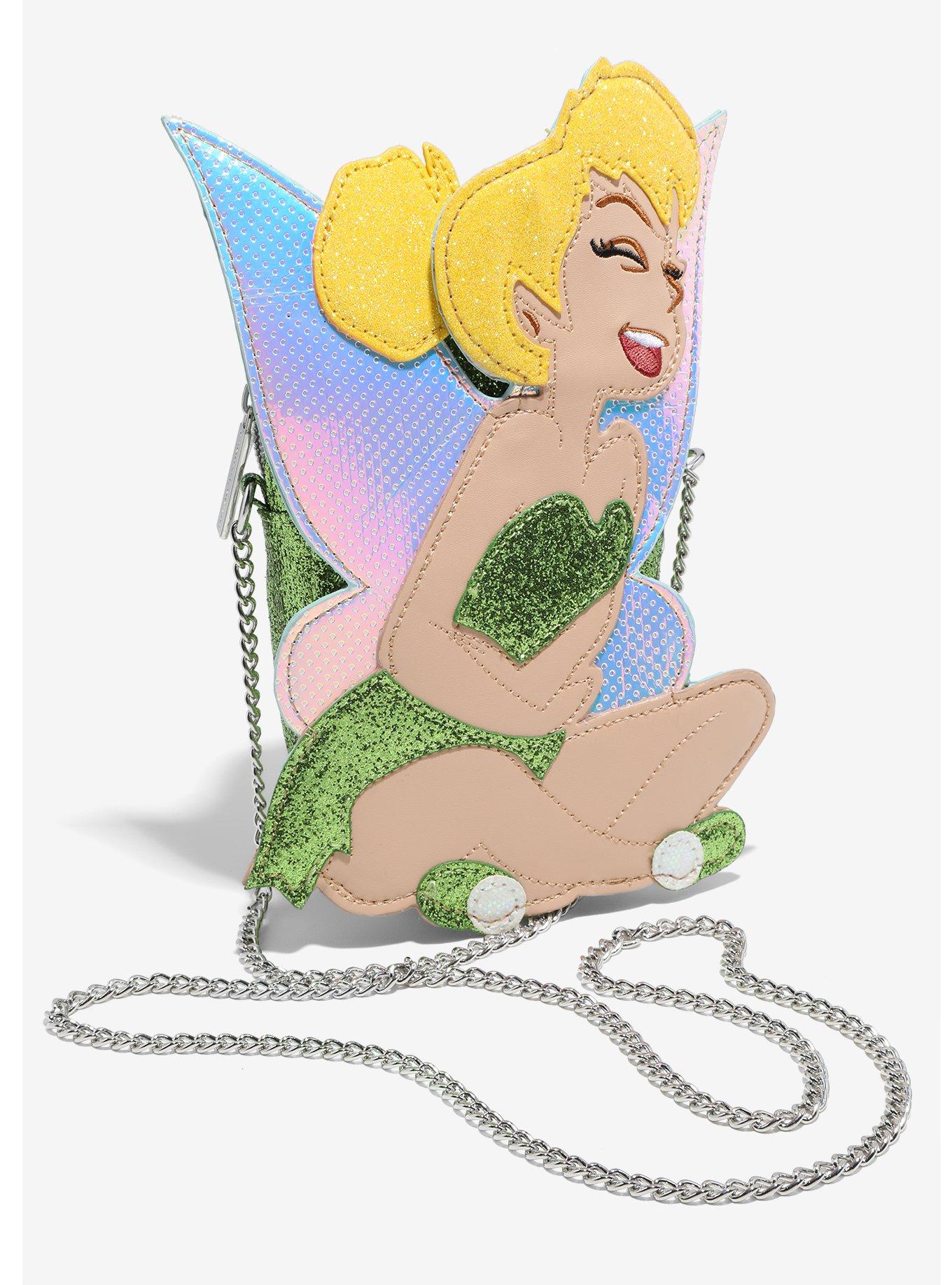 Medium Foldover Crossbody, Disney Tinkerbell