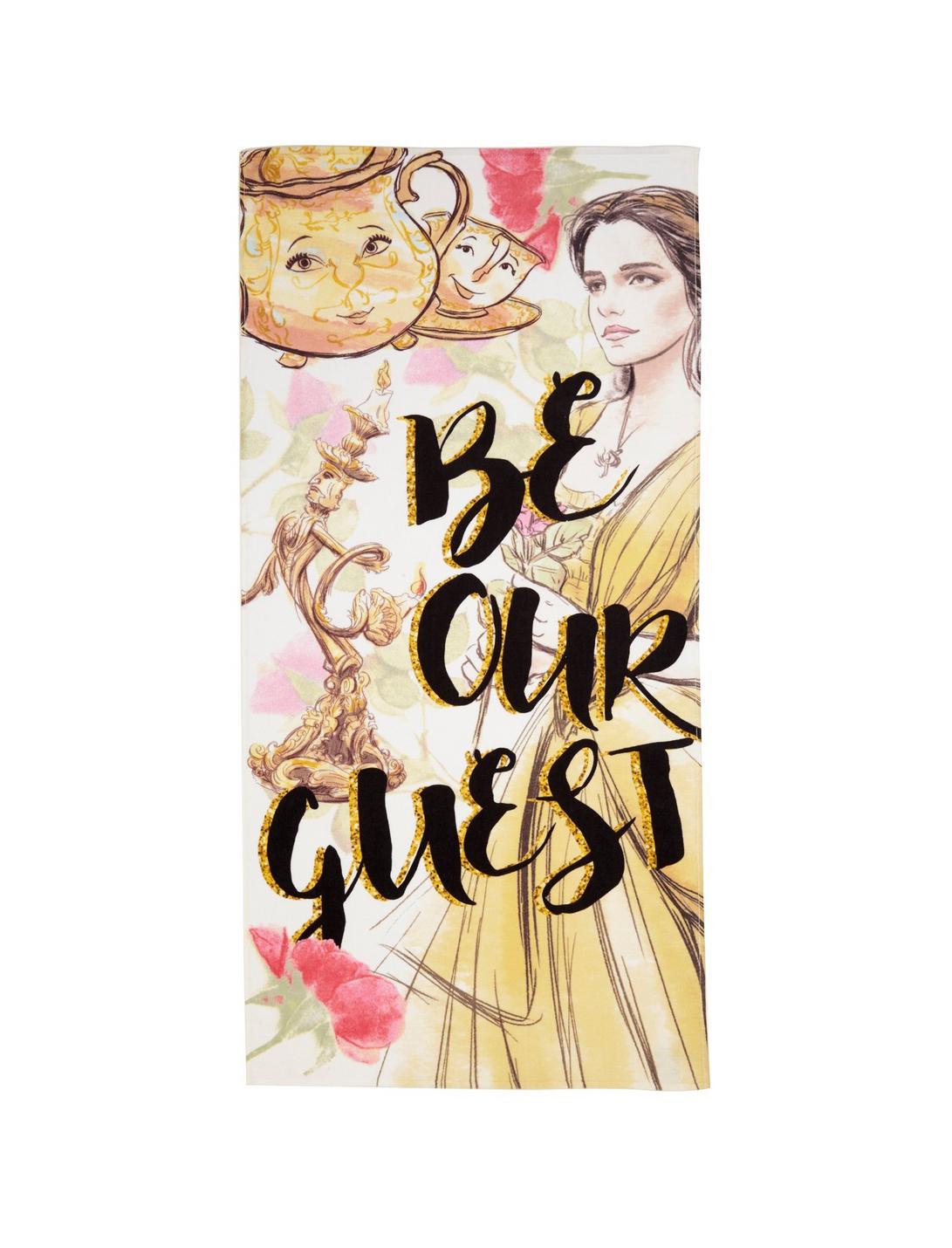 Disney Beauty And The Beast Be Our Guest Beach Towel, , hi-res
