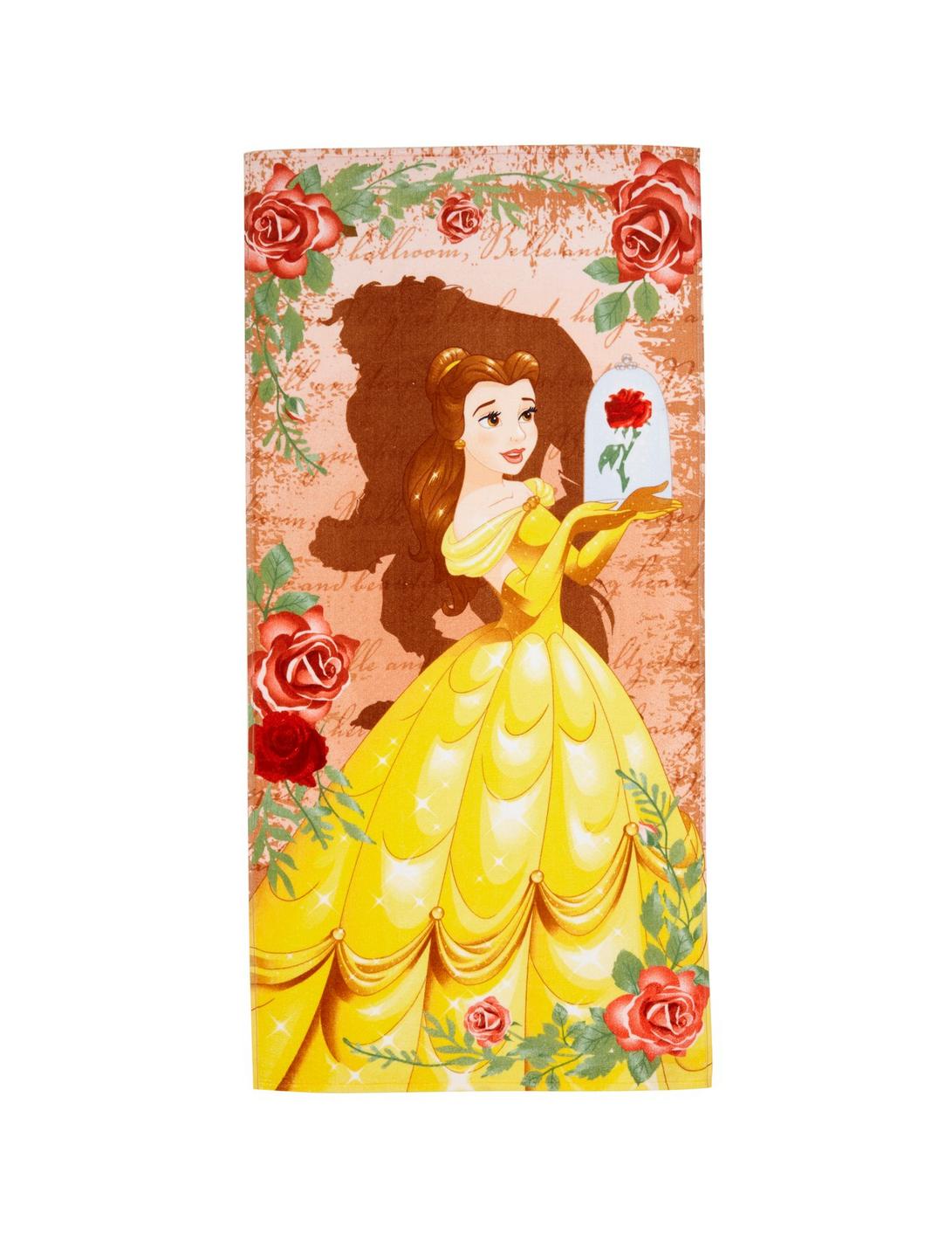 Disney Beauty And The Beast Animated Belle Beach Towel, , hi-res