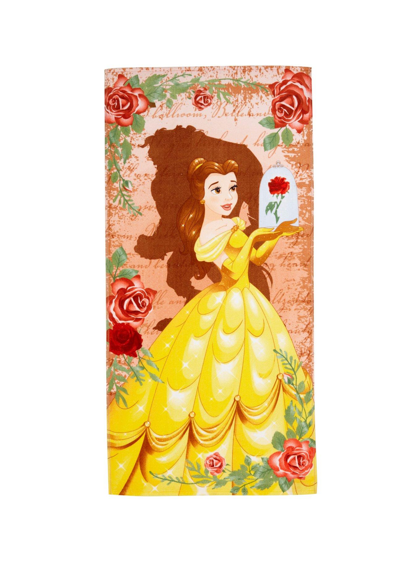 Disney Beauty And The Beast Animated Belle Beach Towel, , hi-res