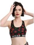 Disney Beauty And The Beast Belle Roses Low Impact Sports Bra, MULTI, hi-res