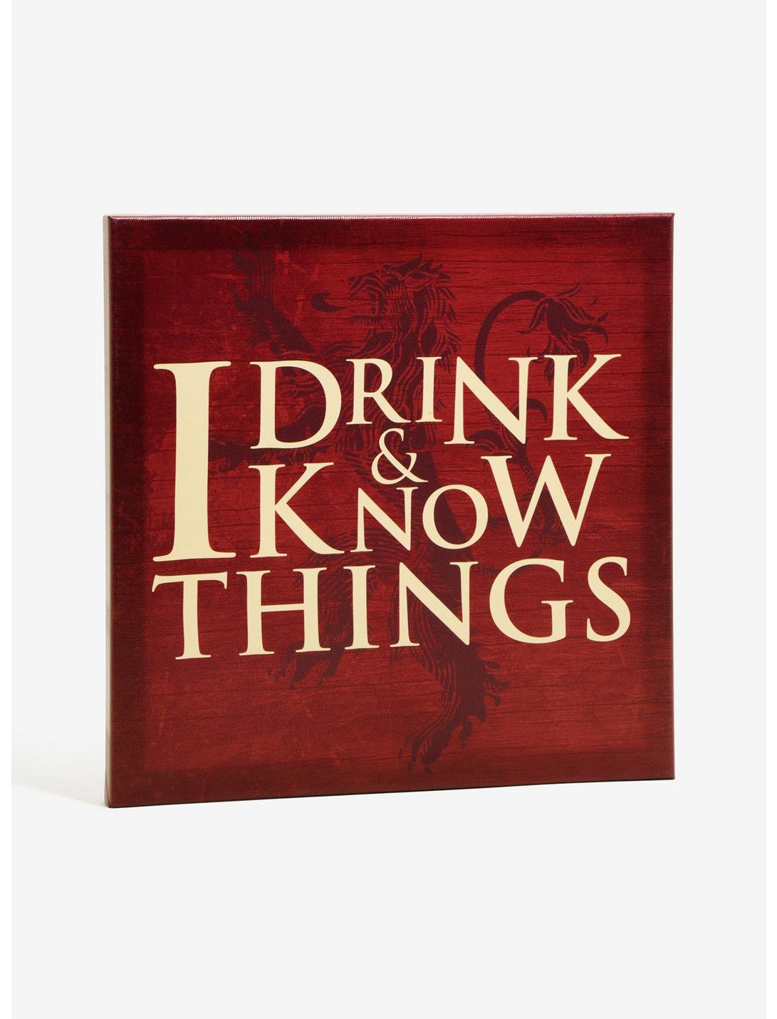 Game Of Thrones Drink & Know Things Canvas Art, , hi-res
