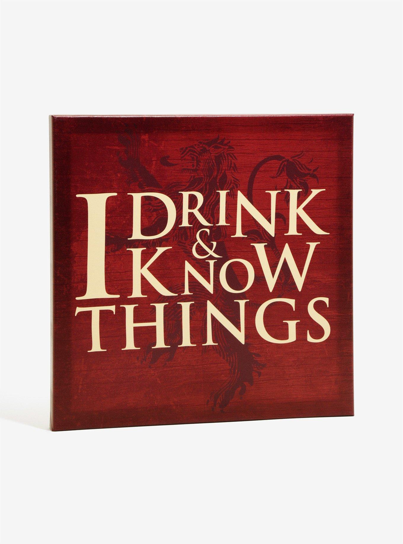 Game Of Thrones Drink & Know Things Canvas Art, , hi-res