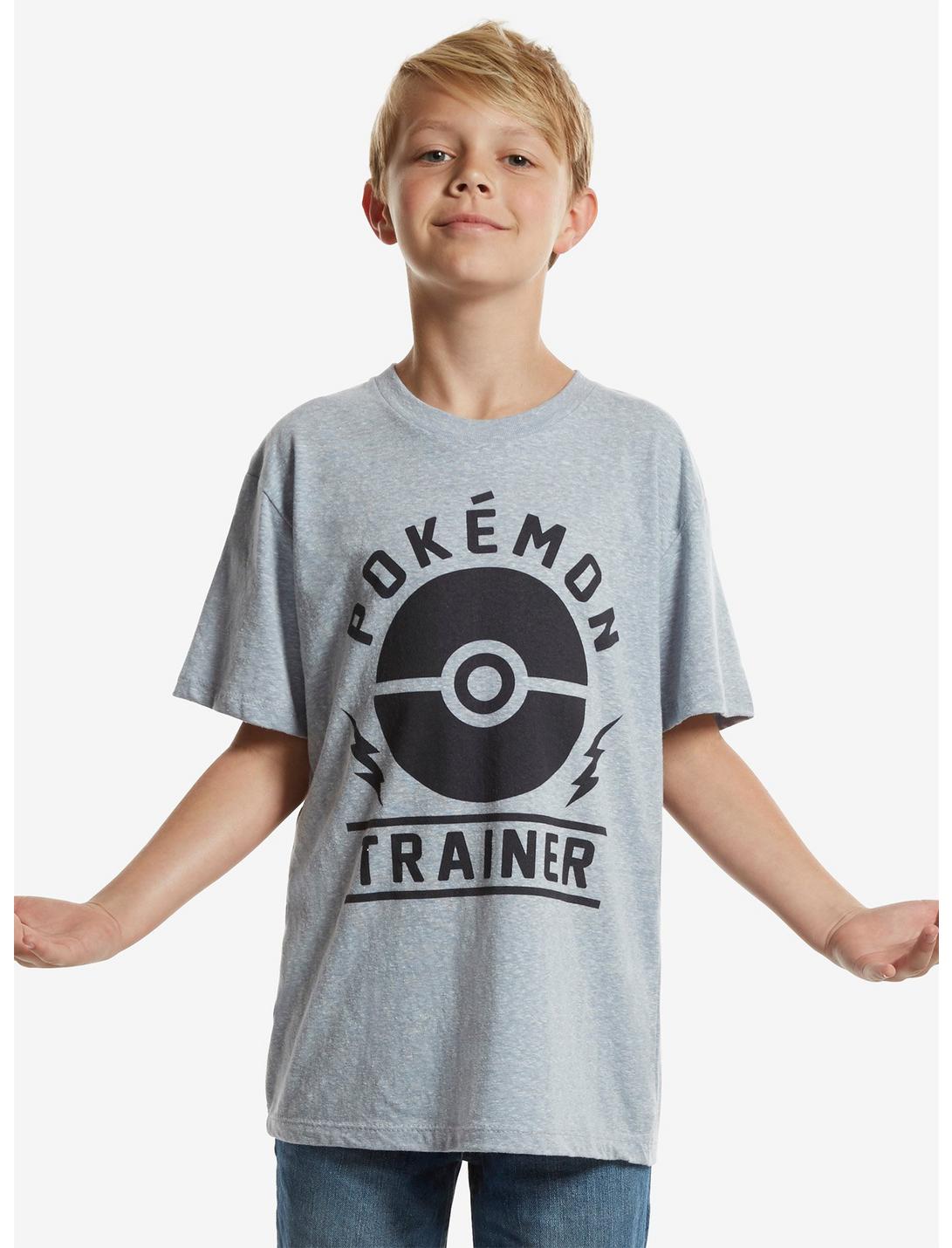Pokémon Trainer Youth Tee, GREY, hi-res