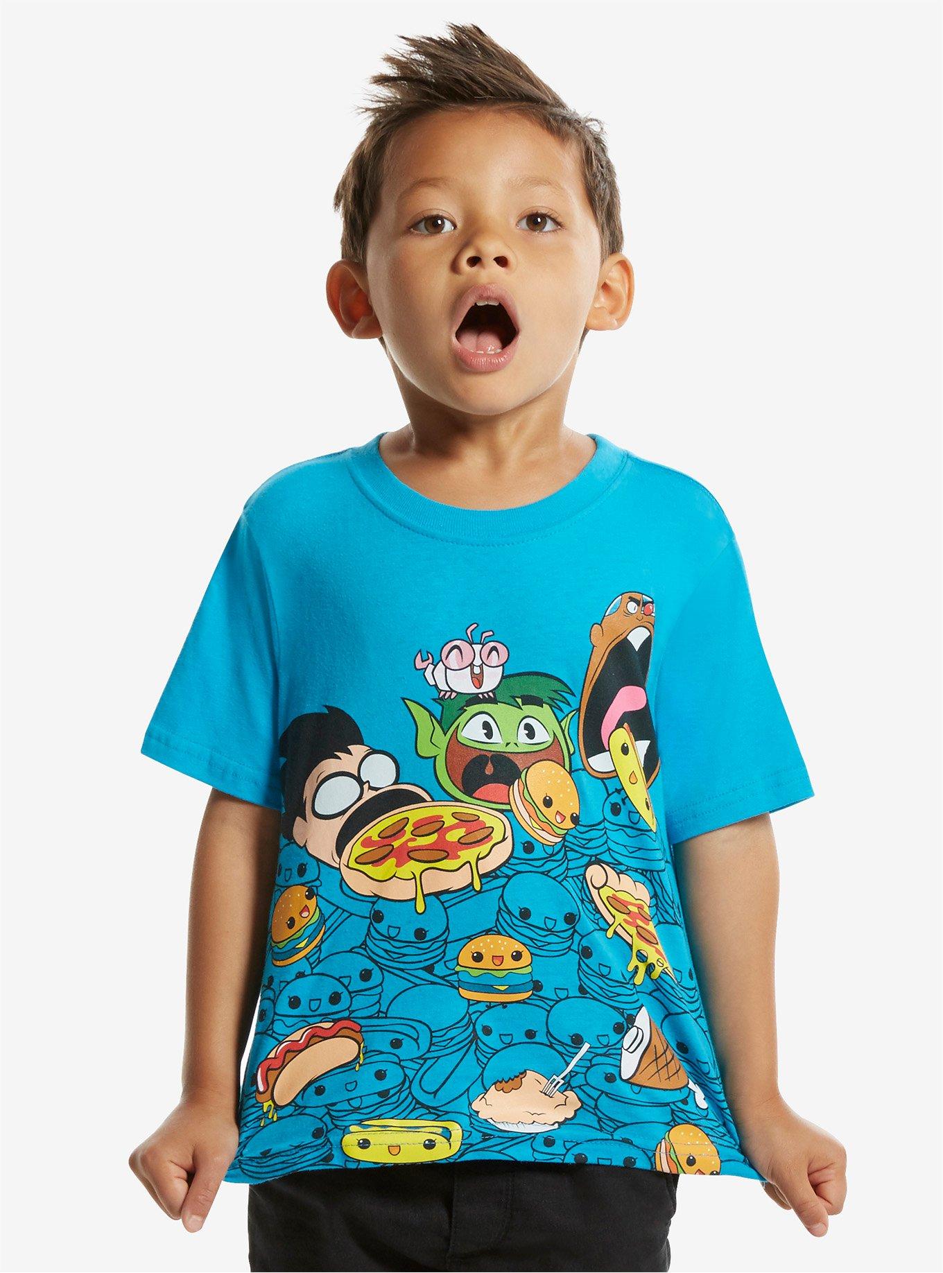 Teen Titans Go! Feast Toddler Tee, BLUE, hi-res