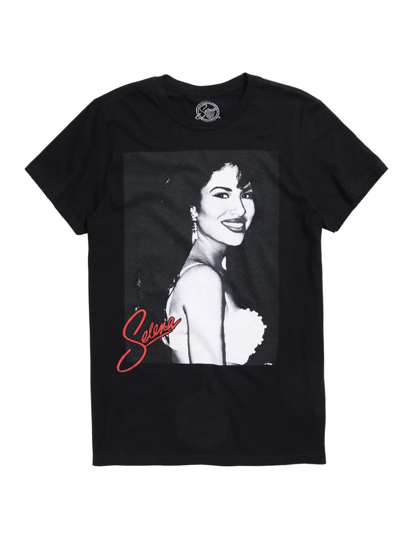 Selena Black And White T-Shirt, BLACK, hi-res