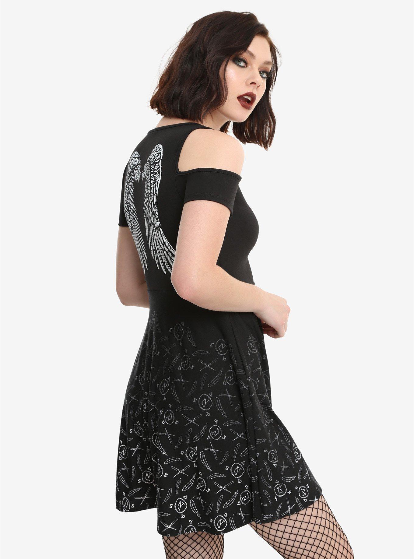 Supernatural Angel Wings Back Dress Hot Topic