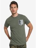 Attack On Titan Survey Corps Crest T-Shirt, GREEN, hi-res