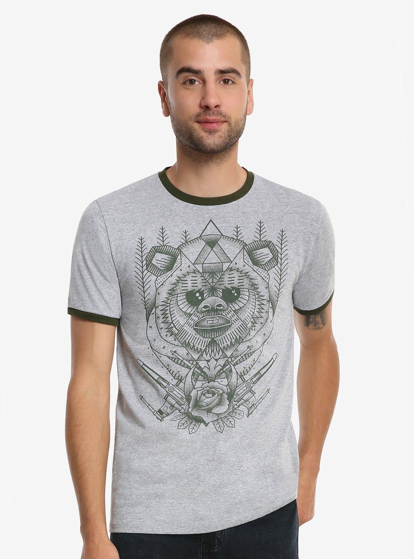 Star Wars Ewok Ringer T-Shirt, GREY, hi-res