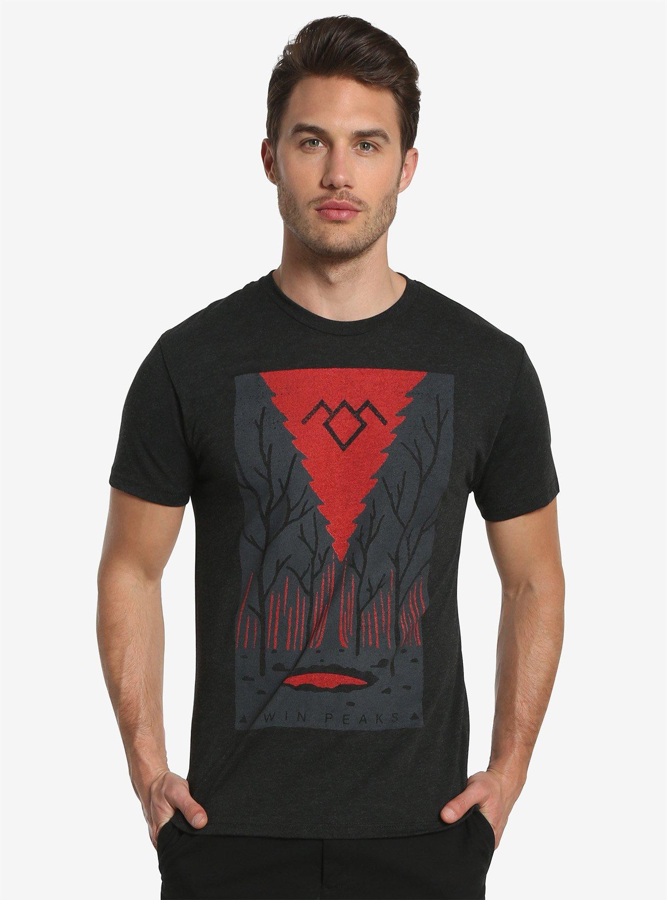 Twin Peaks Forest T-Shirt, CHARCOAL, hi-res
