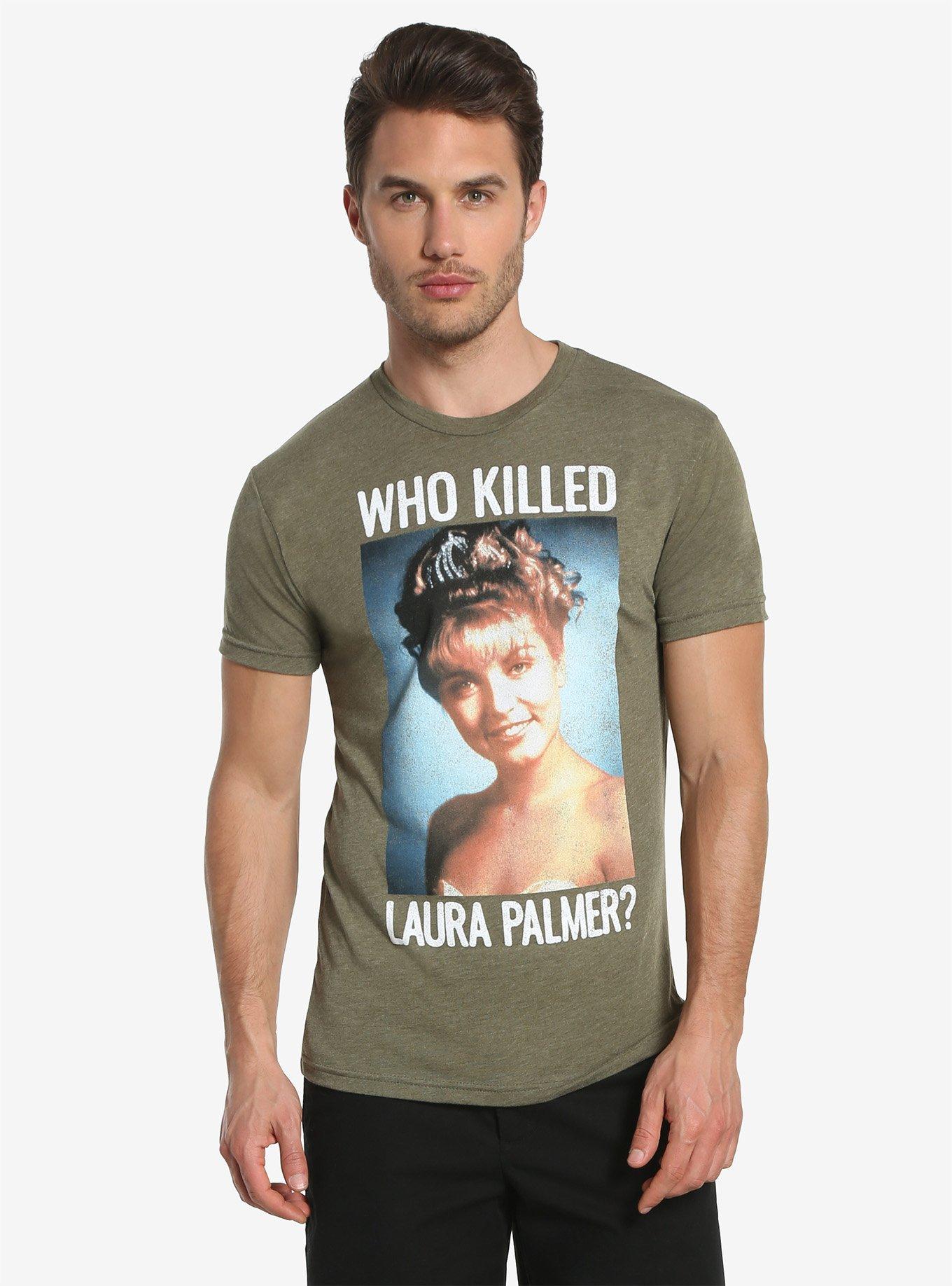 Twin Peaks Laura Palmer T-Shirt - BoxLunch Exclusive, OLIVE, hi-res