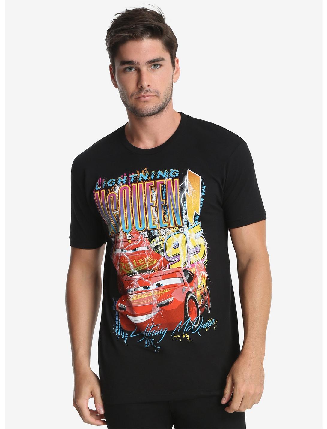 Disney Pixar Cars Lightning McQueen Vintage T-Shirt, BLACK, hi-res