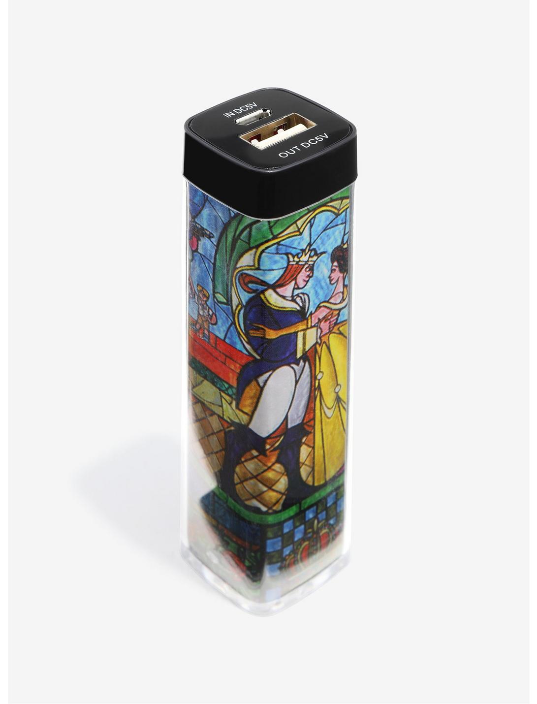 Disney Beauty And The Beast Stained Glass Rechargeable Power Bank, , hi-res