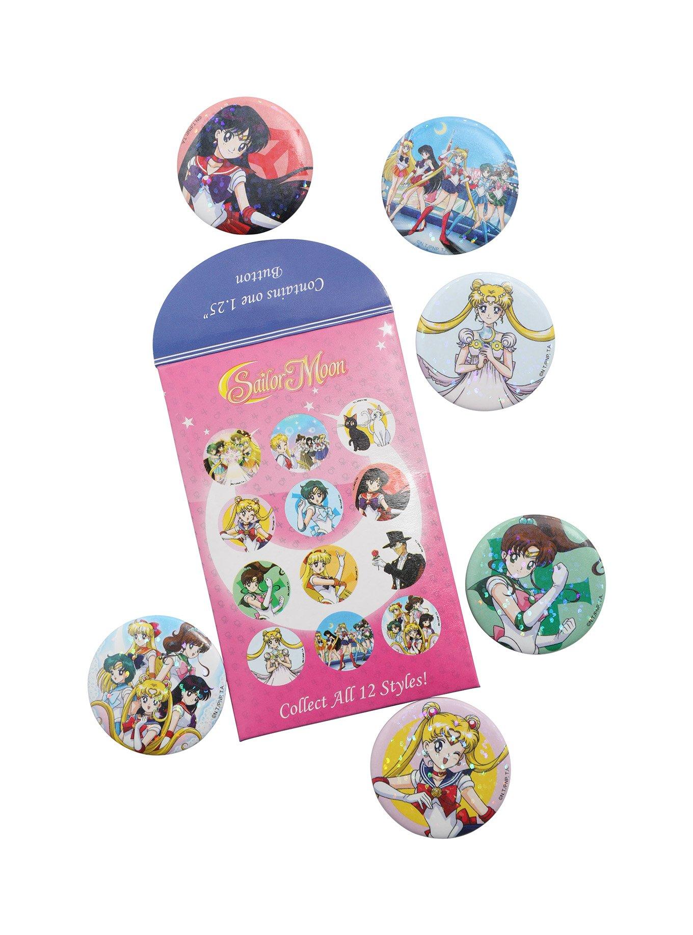 Sailor Moon Blind Button Pin, , hi-res
