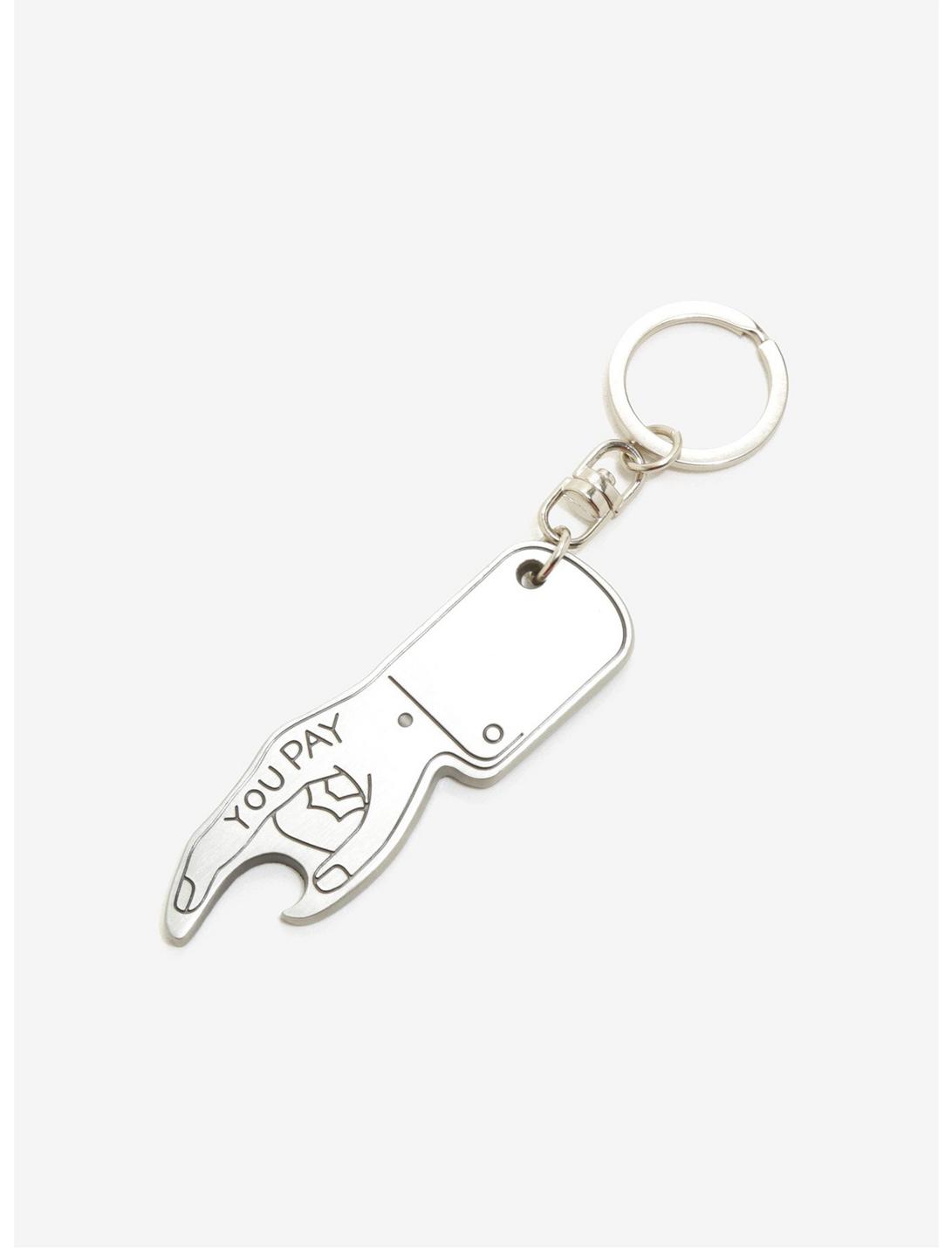 You Pay Bottle Opener Key Chain, , hi-res