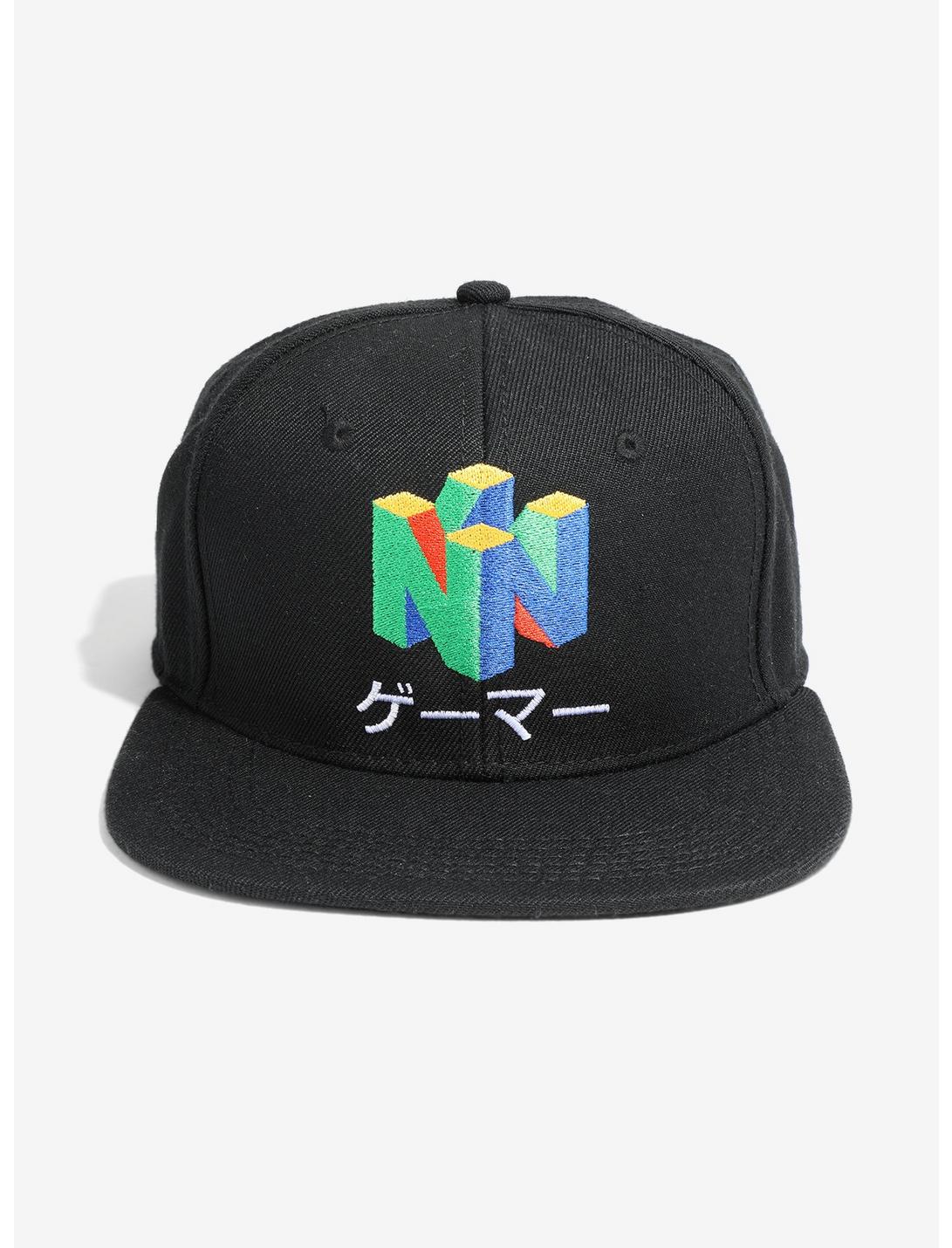 Nintendo N64 Kanji Logo Snapback Hat, , hi-res