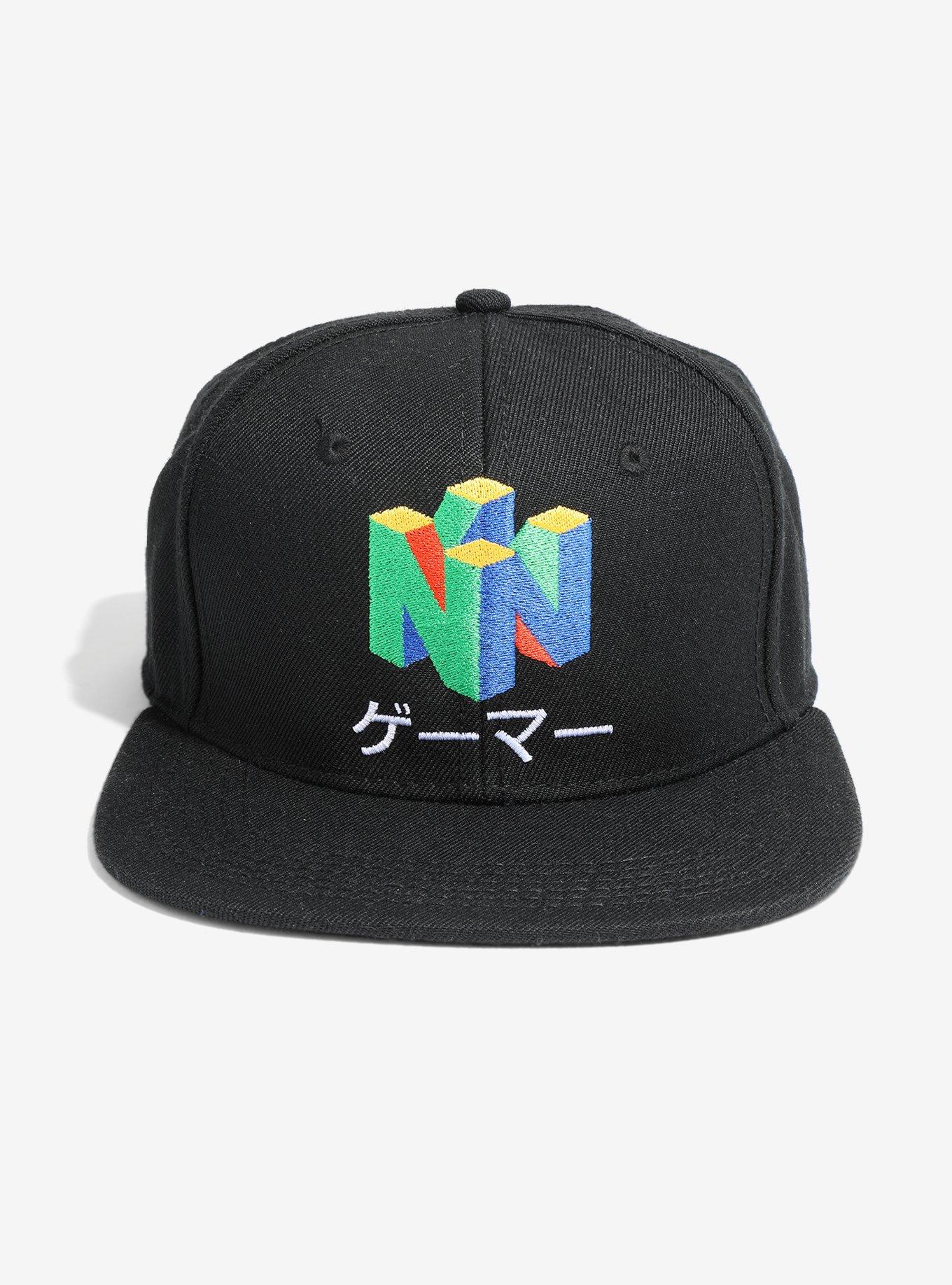 Nintendo N64 Kanji Logo Snapback Hat, , hi-res