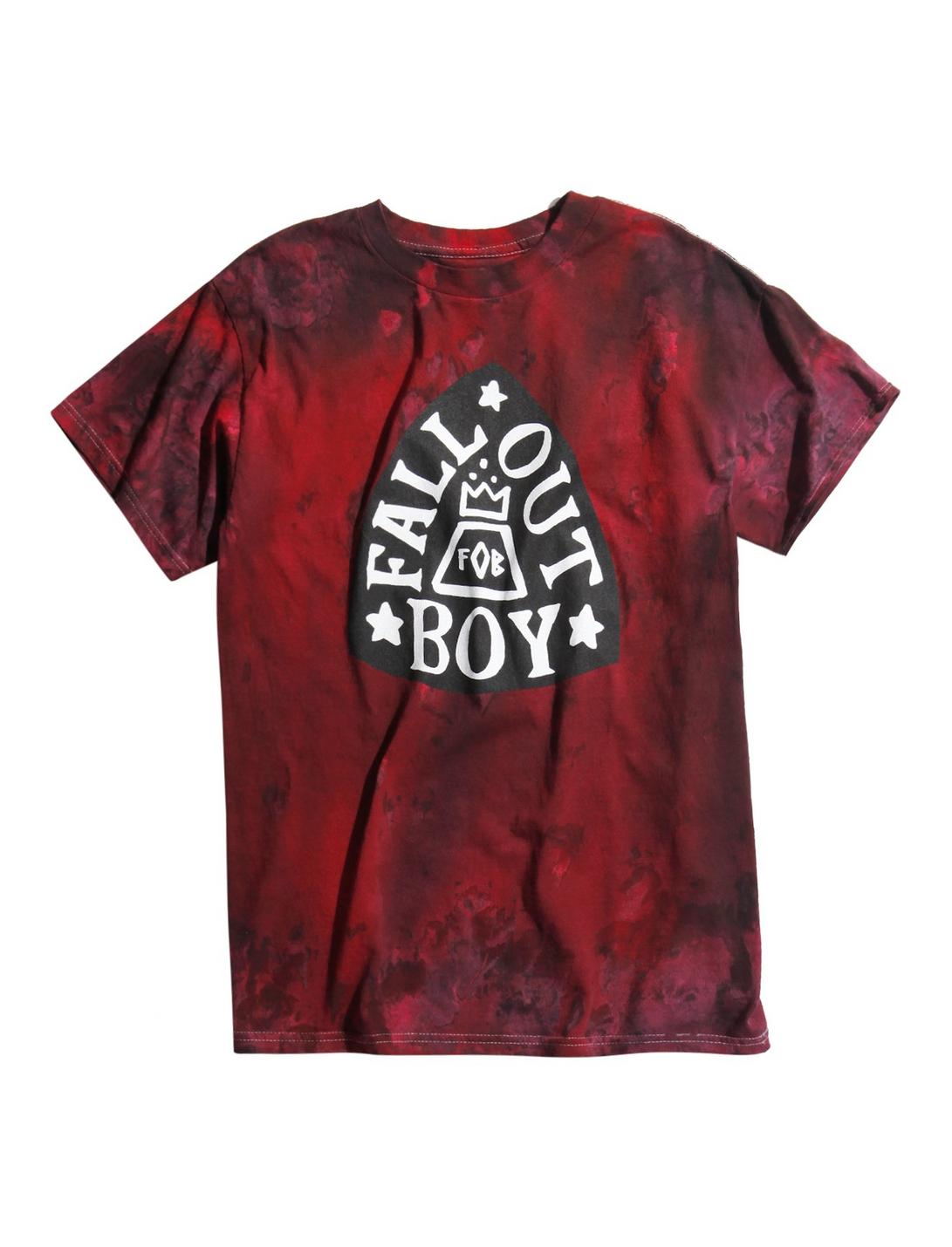 Fall Out Boy Logo Red Wash T-Shirt, TIE DYE, hi-res