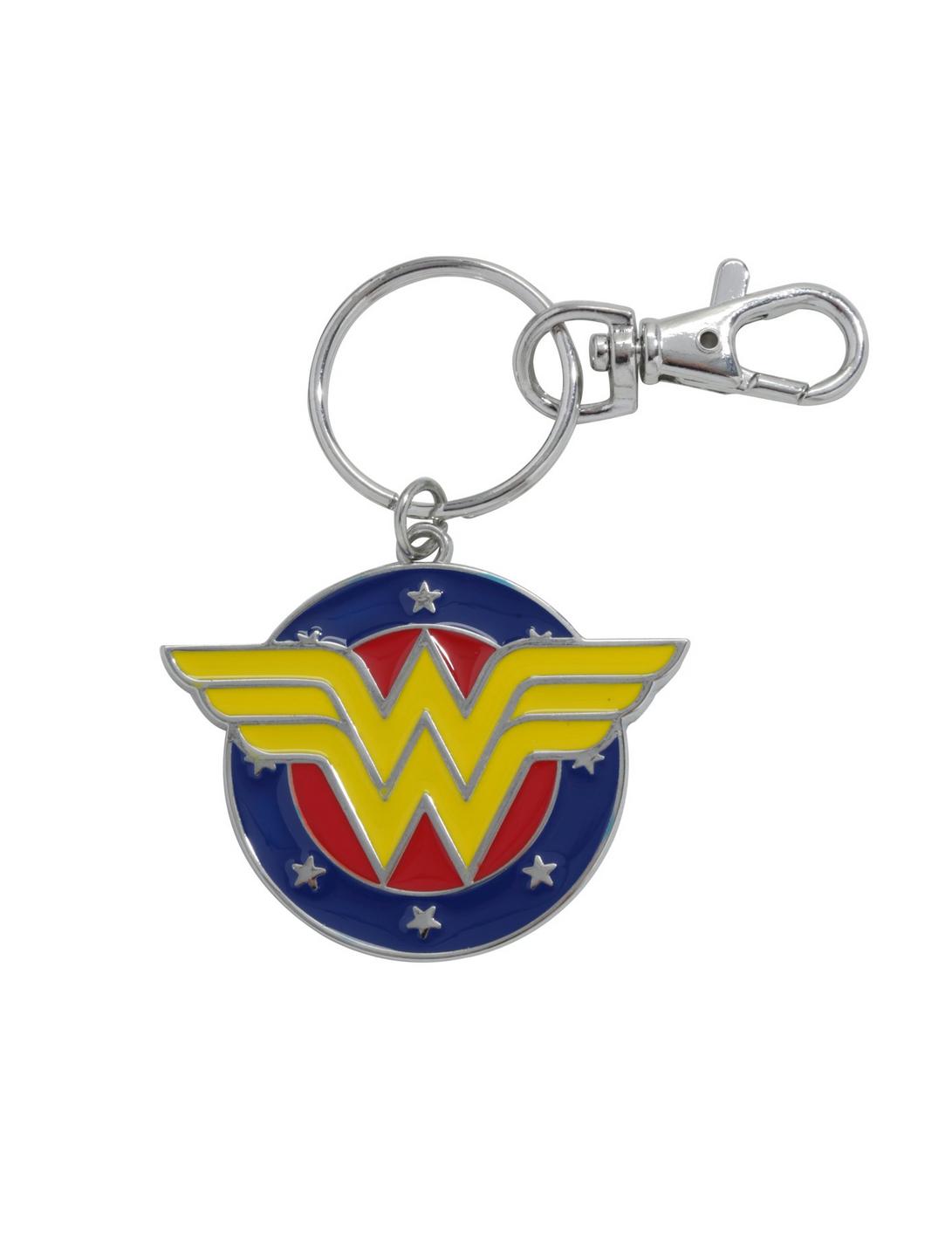 DC Comics Wonder Woman Circle Logo Metal Key Chain, , hi-res