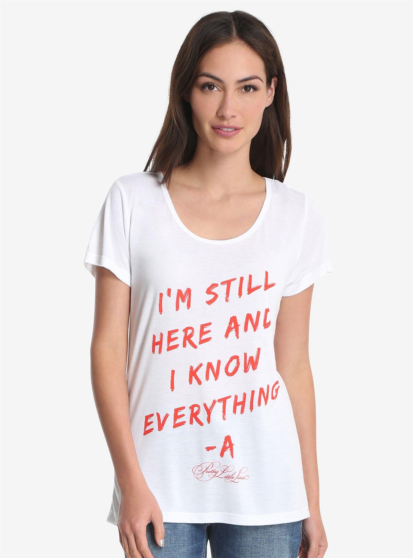 Pretty Little Liars Still Here Womens Tee, WHITE, hi-res