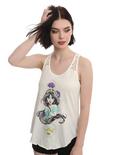 Disney Aladdin Jasmine Crochet Back Girls Tank Top, WHITE, hi-res