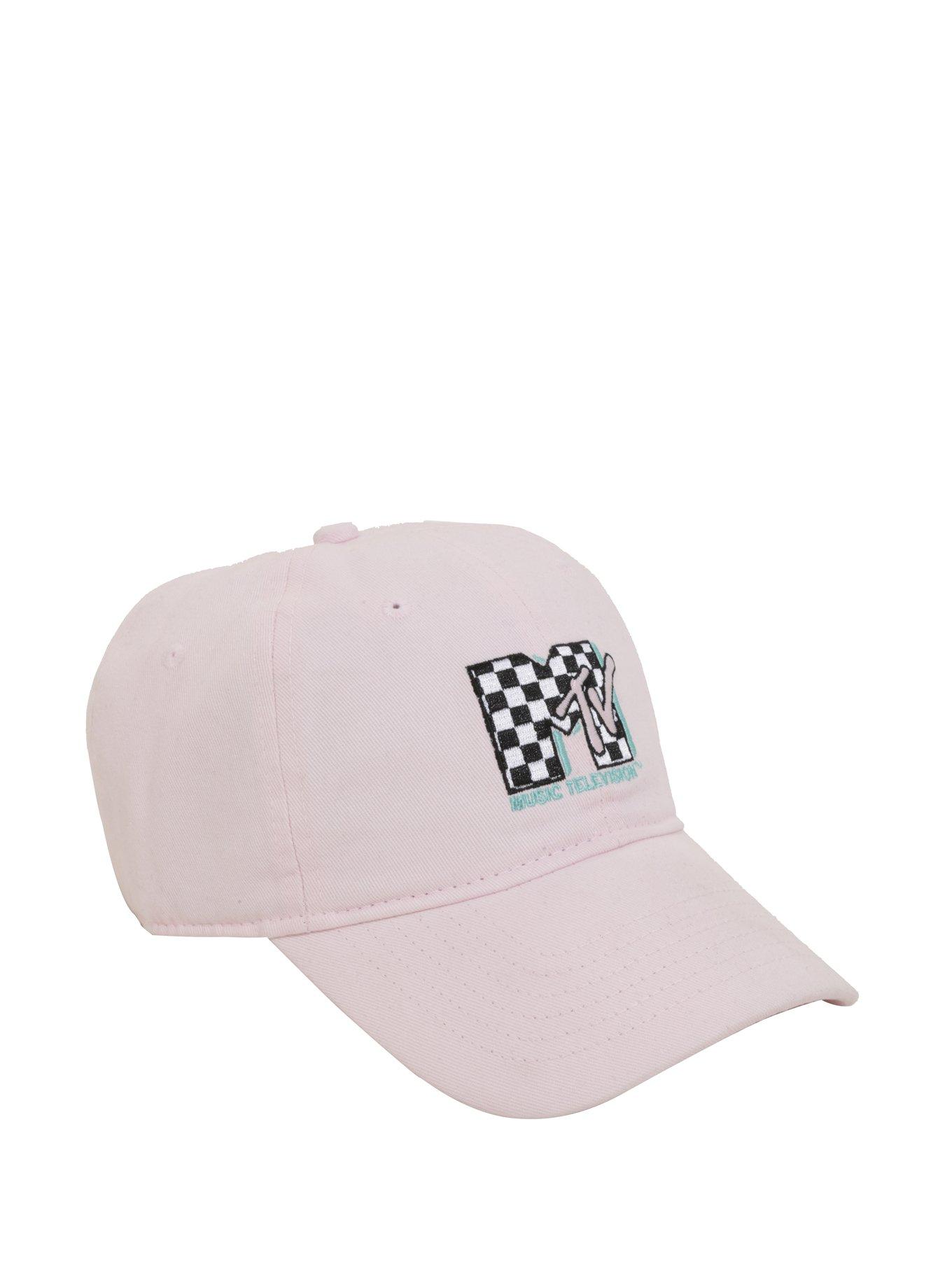 MTV Music Television Pink Logo Dad Cap, , hi-res