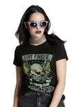 Five Finger Death Punch Winged Skull Girls T-Shirt, BLACK, hi-res