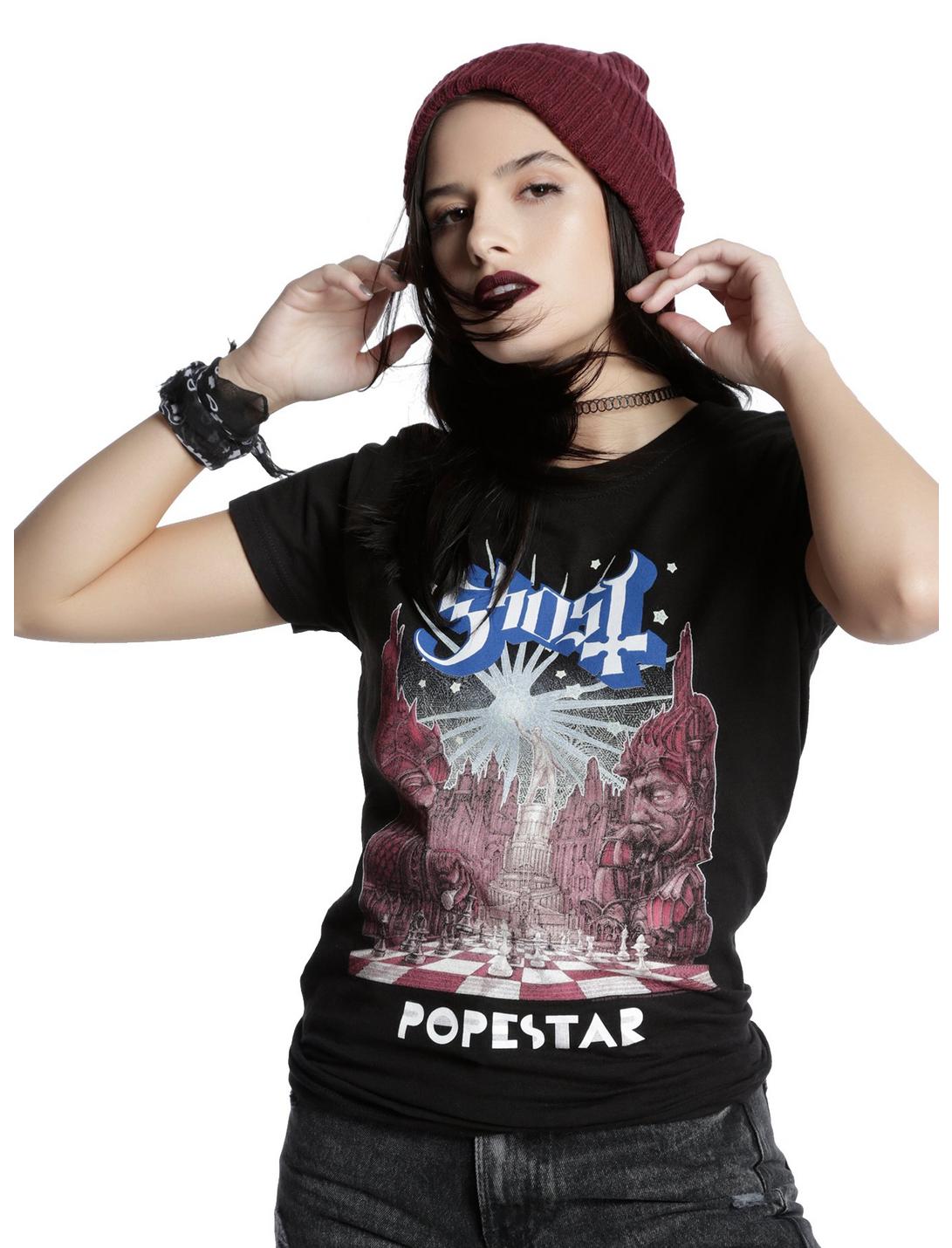 Ghost Popestar Girls T-Shirt, BLACK, hi-res