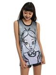 Disney Alice In Wonderland Sketch Sublimated Girls Muscle Top, GREY, hi-res