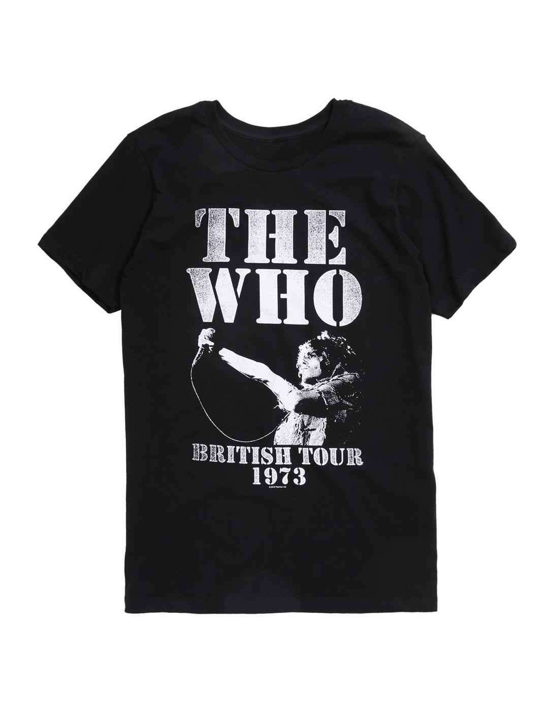 The Who British Tour 1973 T-Shirt, BLACK, hi-res