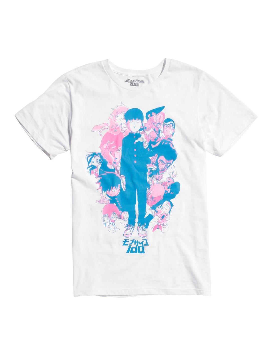 Mob Psycho 100 Shigeo Pointing T-Shirt, WHITE, hi-res