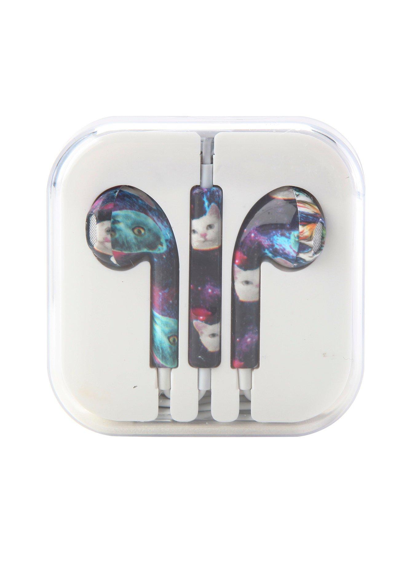 MiCase Cats In Space Print Earbuds, , hi-res