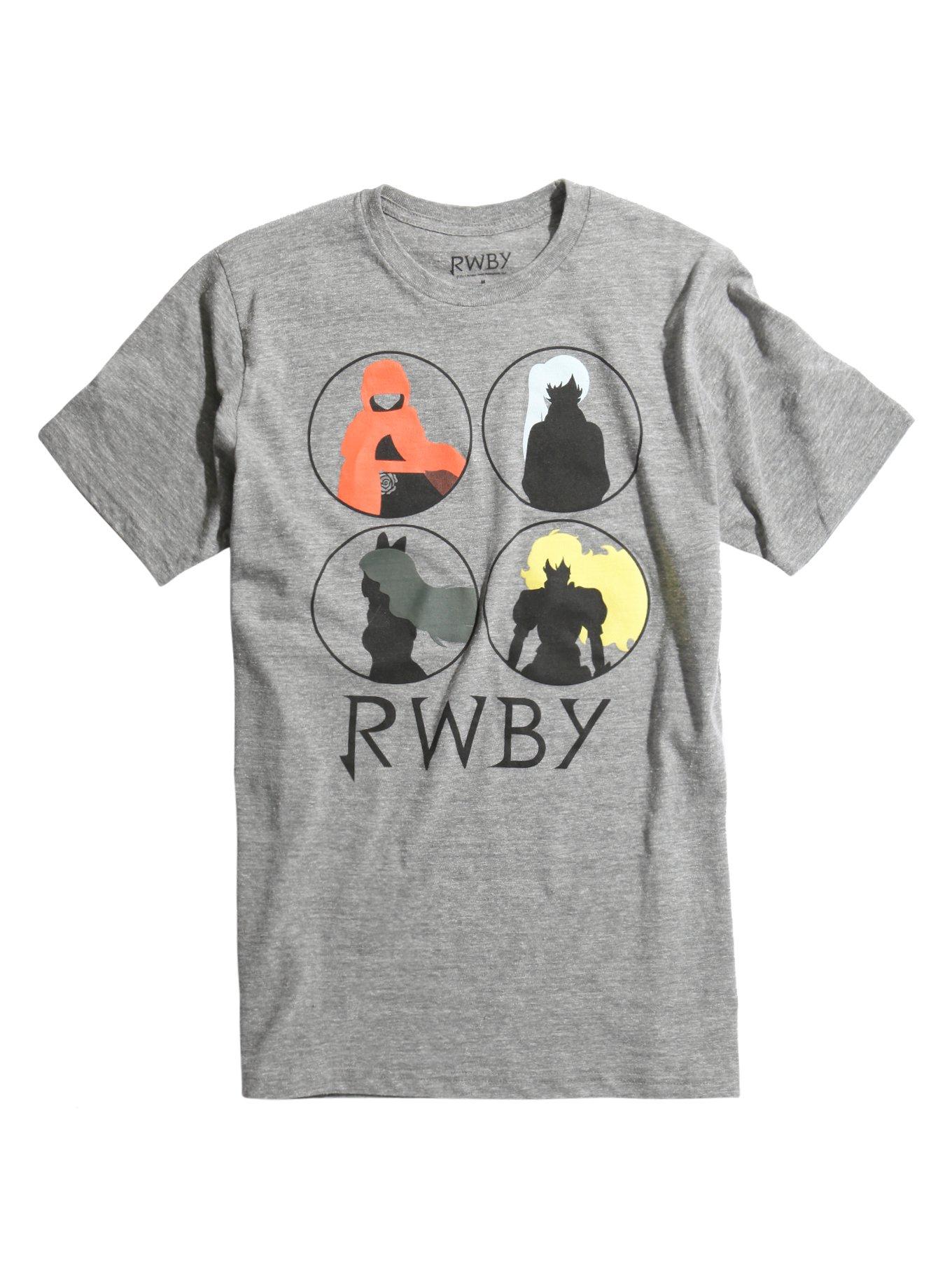 RWBY Circle Silhouette T-Shirt, GREY, hi-res