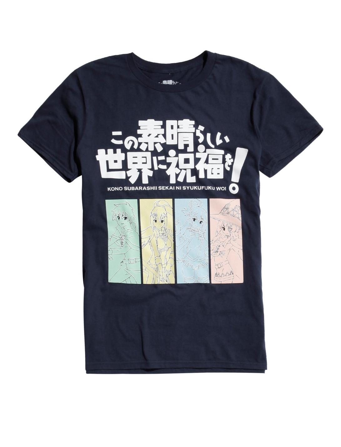 KonoSuba Boxes T-Shirt, BLUE, hi-res