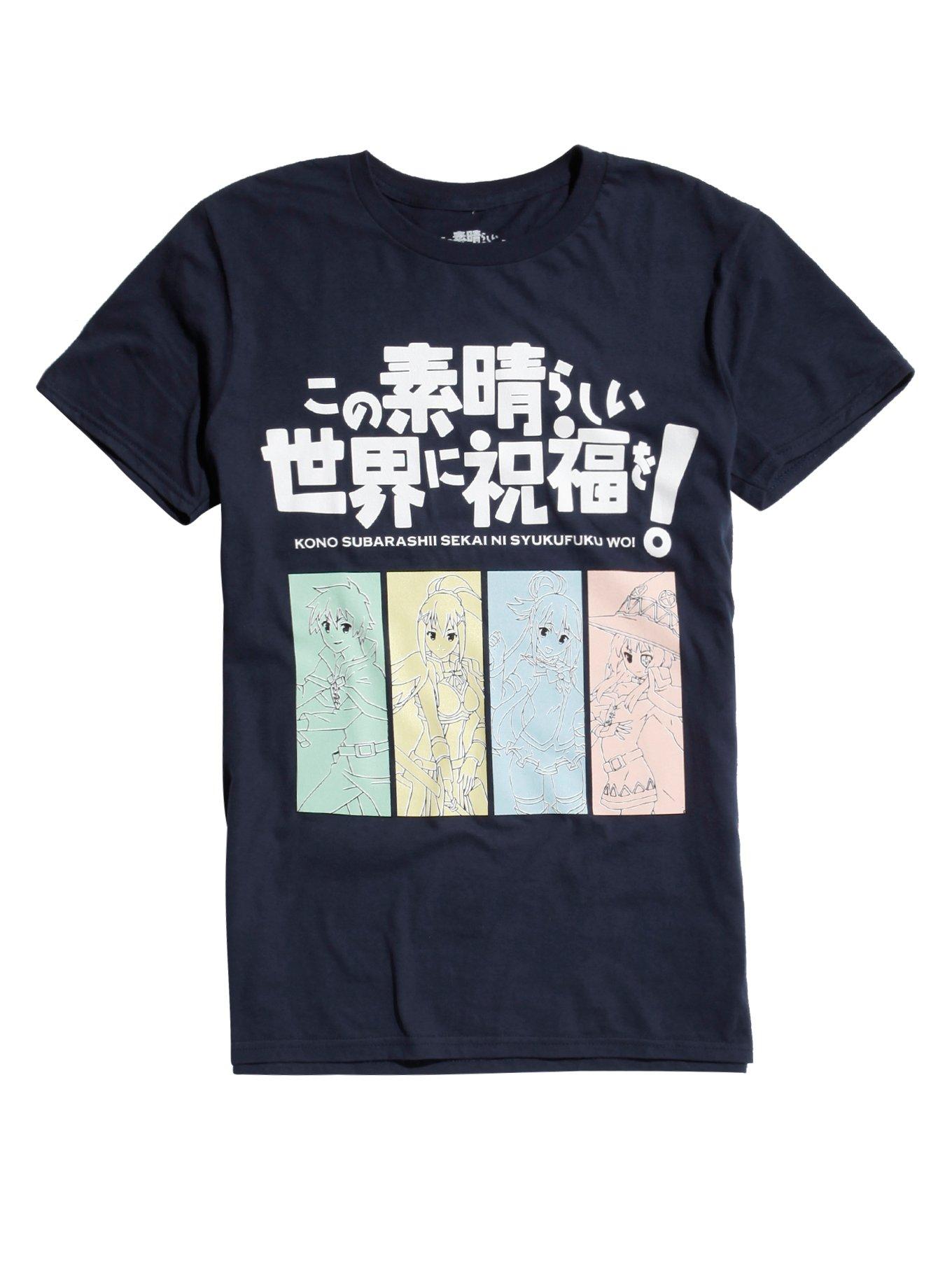 KonoSuba Boxes T-Shirt, BLUE, hi-res