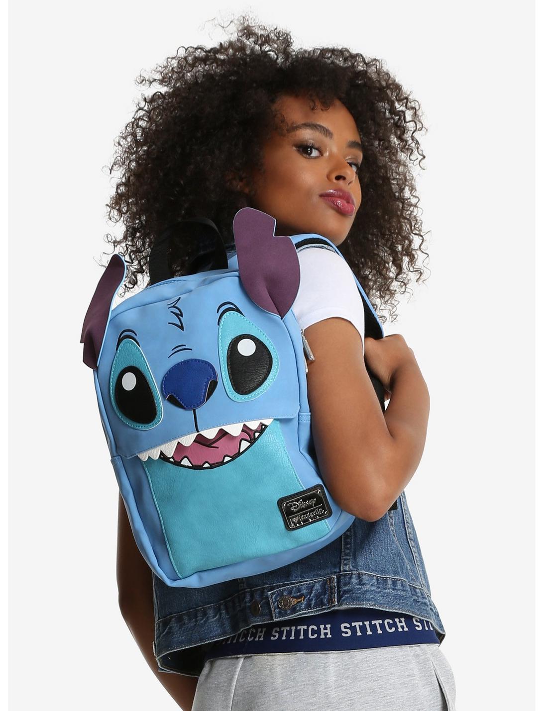 Loungefly Disney Lilo & Stitch Face Mini Backpack - BoxLunch Exclusive, , hi-res