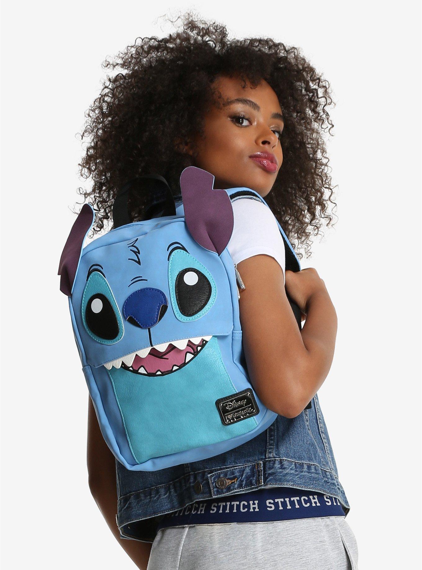 Loungefly Disney Lilo & Stitch Face Mini Backpack - BoxLunch Exclusive, , hi-res