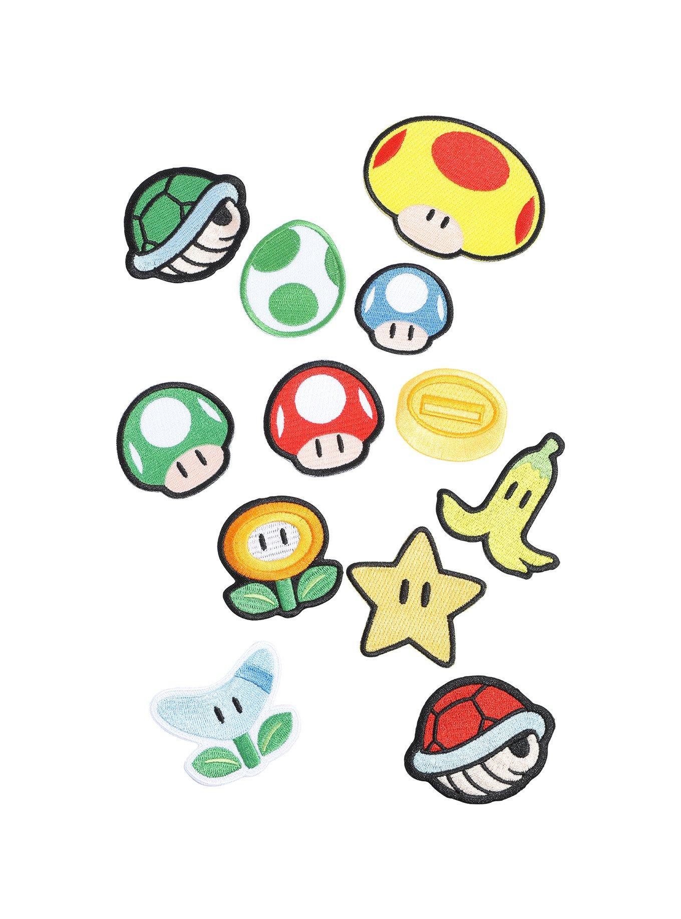 Nintendo Super Mario Icons Blind Box Iron-On Patch, , hi-res