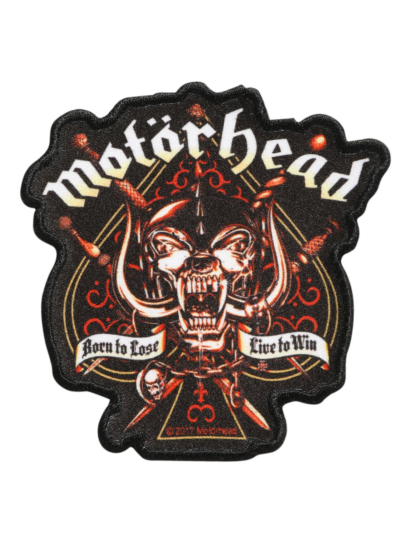 Motorhead Born To Lose Live To Win Iron-On Patch, , hi-res