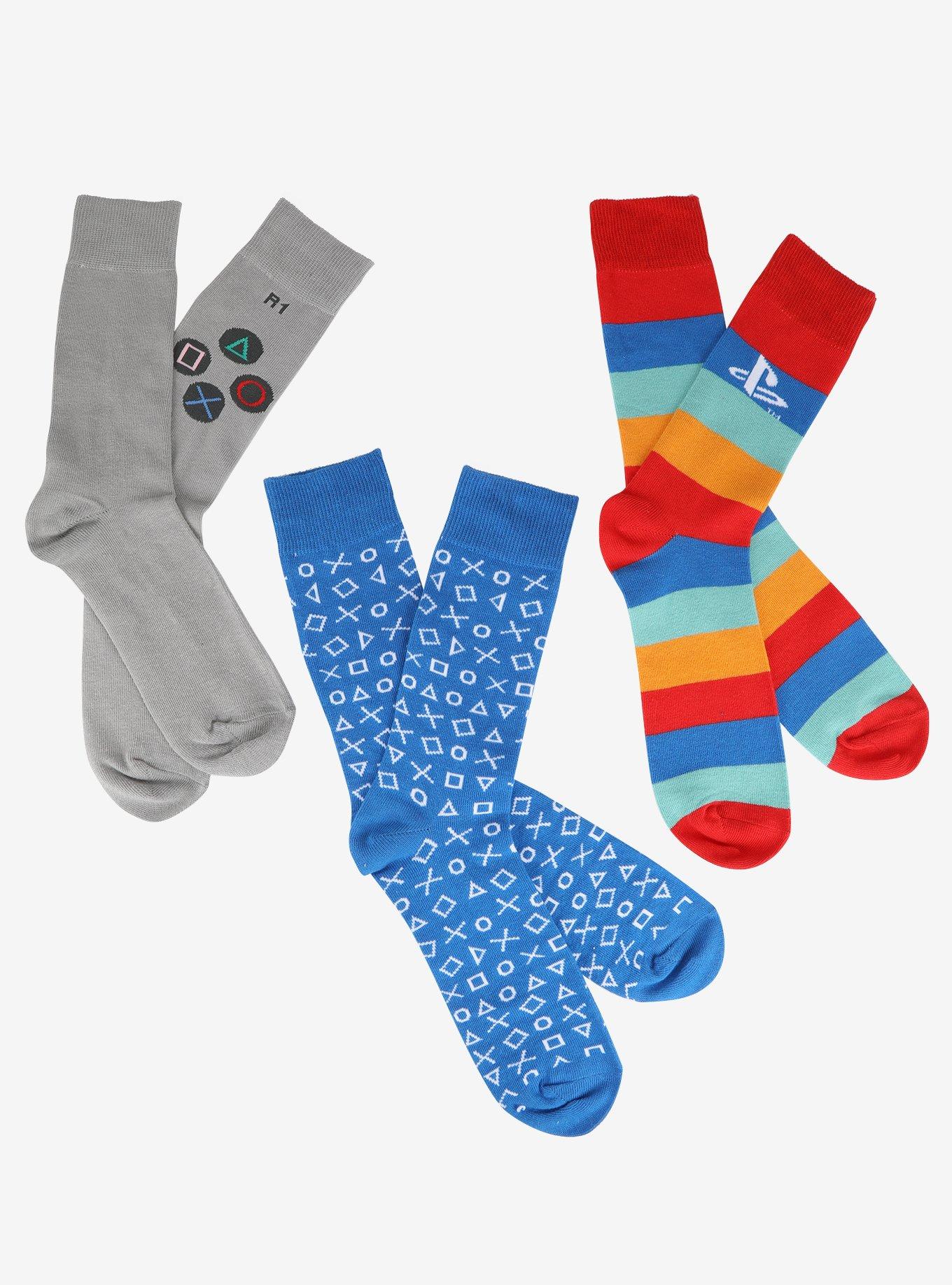 Playstation Crew Socks 3 Pair, , hi-res