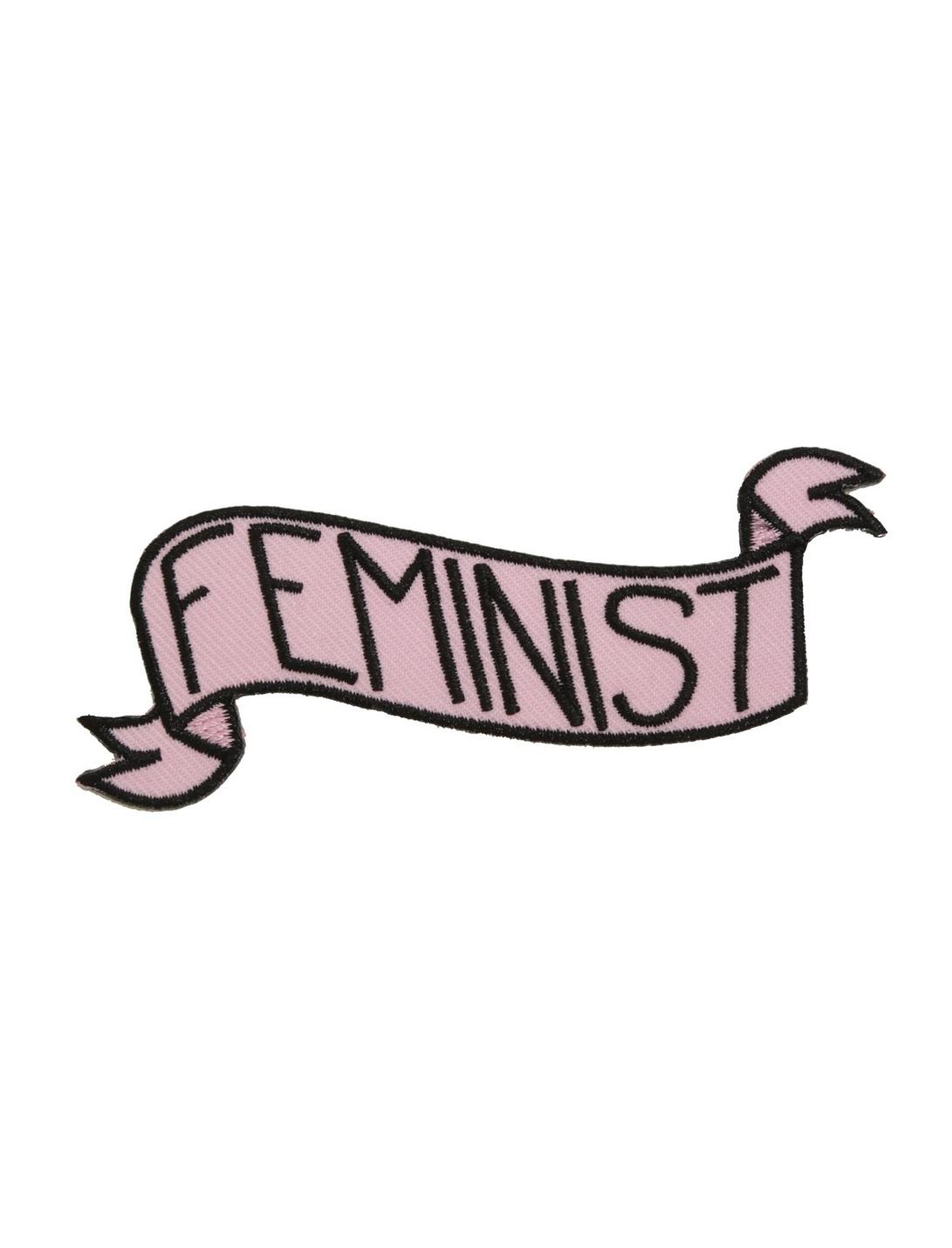 Feminist Banner Iron-On Patch, , hi-res
