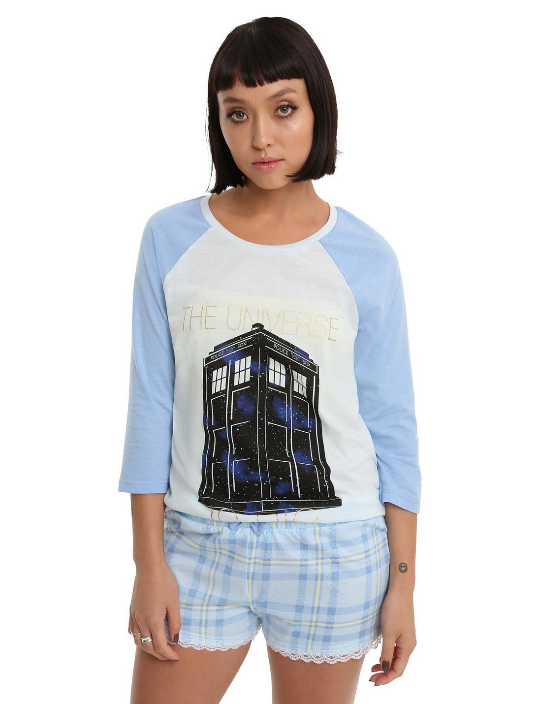 Doctor Who The Universe Is Big TARDIS Sleep Set, BLUE, hi-res