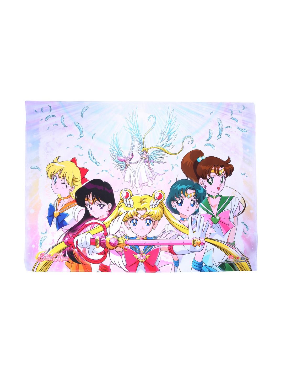 Sailor Moon Group Wings Fabric Poster, , hi-res