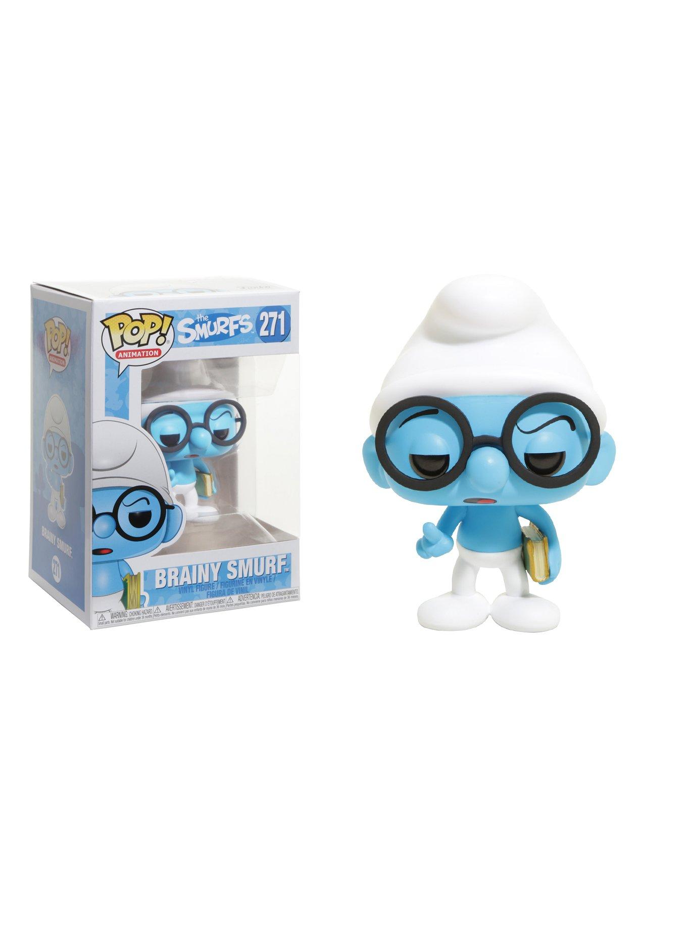 Funko The Smurfs Pop! Animation Brainy Smurf Vinyl Figure, , hi-res