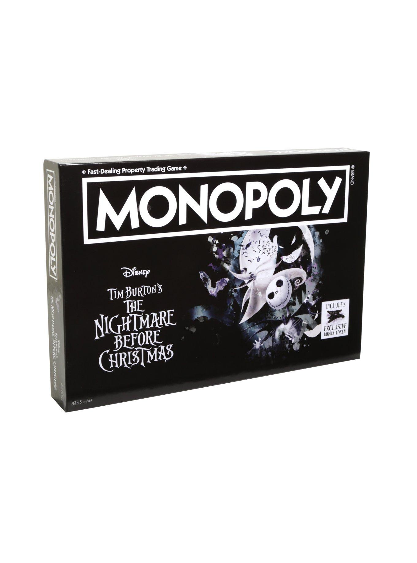 The Nightmare Before Christmas Collector's Edition Monopoly Board Game |  Hot Topic