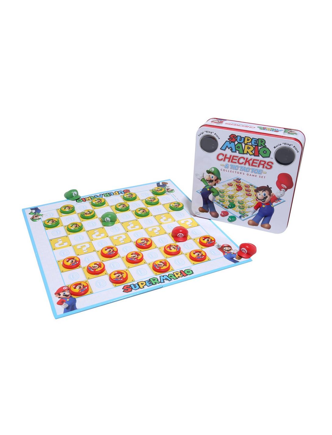 Super Mario Checkers & Tic Tac Toe Collector’s Game Set, , hi-res