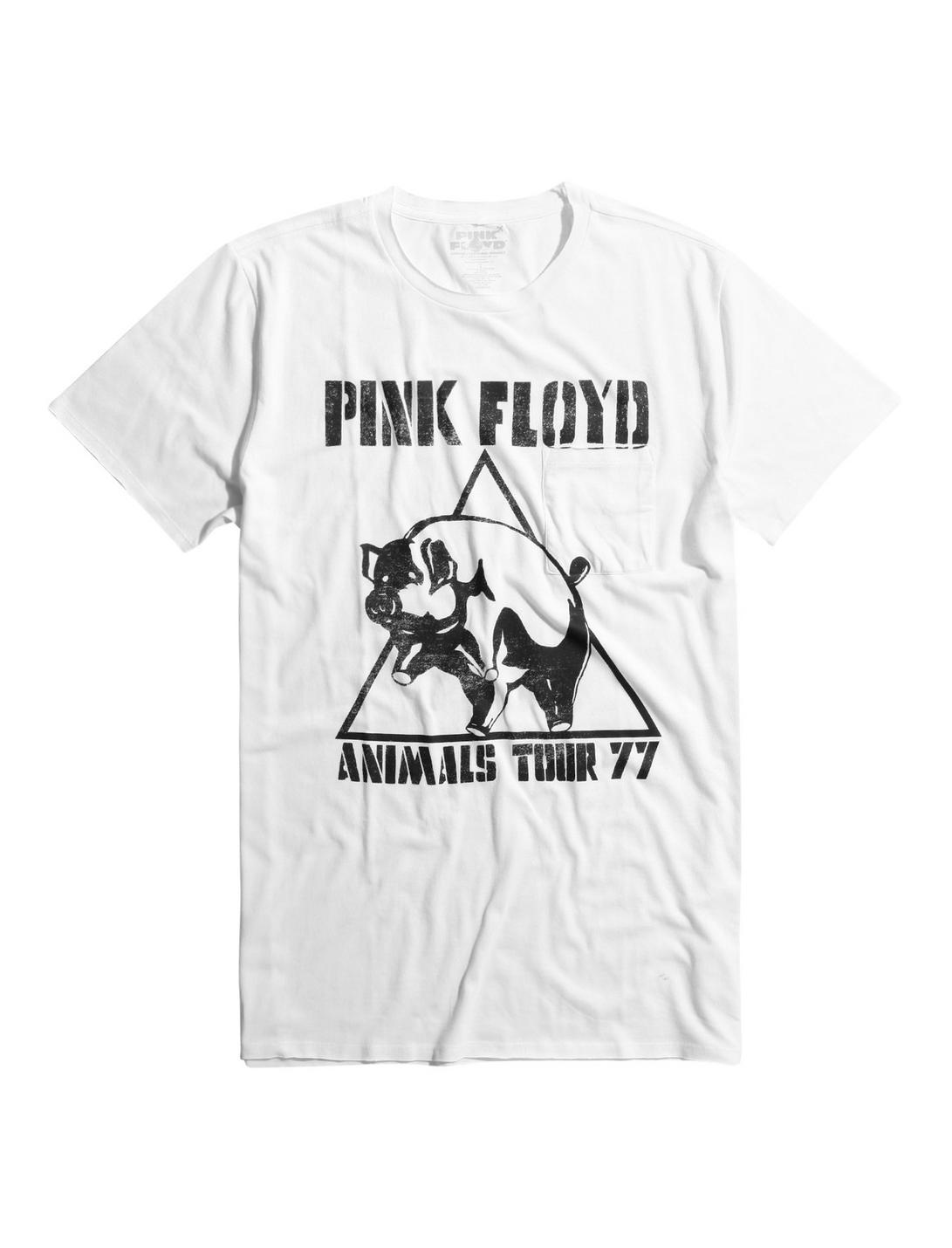 Pink Floyd Animals Tour 77 Raw Hem Pocket T-Shirt, WHITE, hi-res