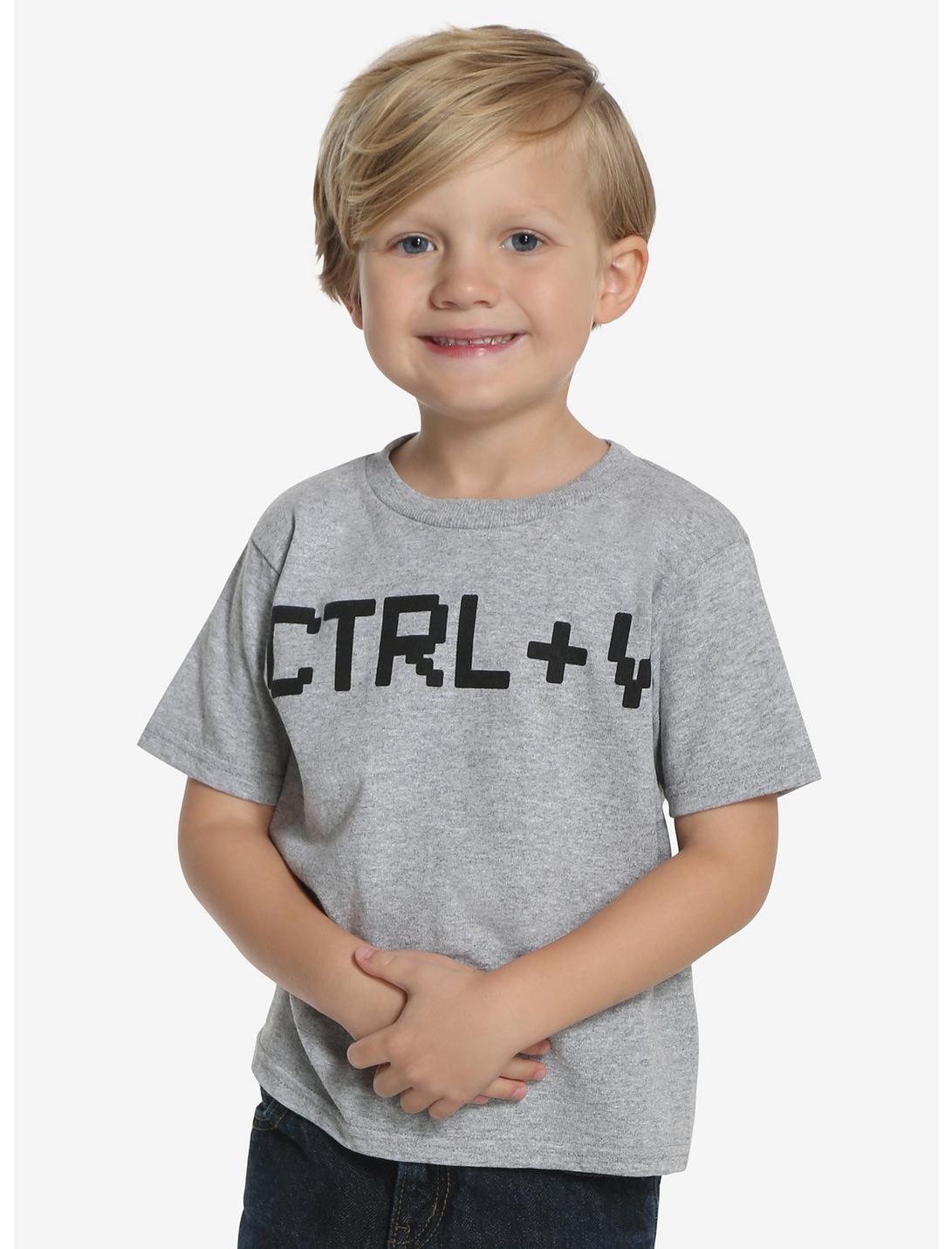 CTRL + V Toddler Tee, GREY, hi-res