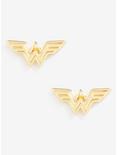 DC Comics Wonder Woman Gold Stud Earrings, , hi-res